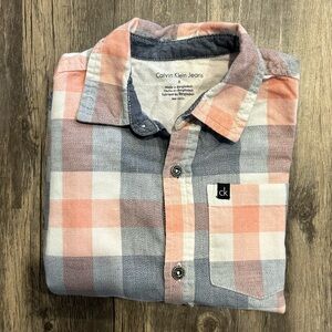 Kids Size 6 Calvin Klein long sleeve button down.